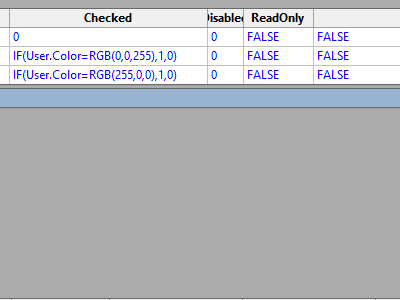 Setting the checkboxes in the ShapeSheet