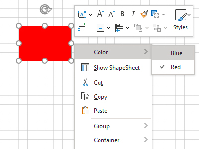 Context menu underline shortcut for actions